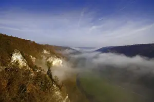 Hilly Landscape Germany Prints: View of the upper Danube valley