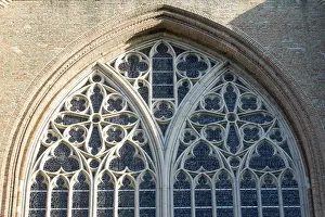 Stained Glass Window Details Prints: Detail view of windows of the St