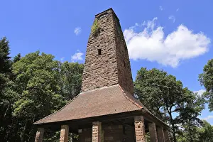 Central Europe Hiking Trails Prints: The viewing tower on the WeiBer Stein