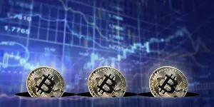 Blockchain Technology Concept Photo Prints: Virtual cryptocurrency, concept