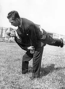 Two Acrobats Training Print, 1920s Germany