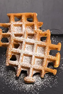 Springtime Food Photography Prints: Waffles with sugar