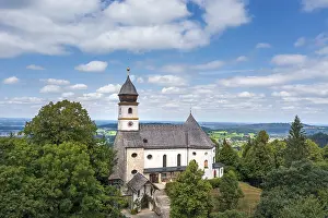 Germany Prints: Wallfahrtskirche Maria Eck Print, Chiemgau, Germany