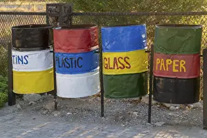 Deserted Garbage Container Prints: Waste separation, Namibia