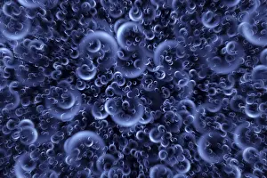 Abstract Nature Images Prints: Water bubble in motion