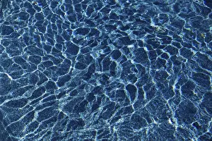 North America Water Features Prints: Water, reflection pattern in a swimming pool