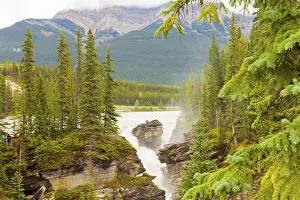 Canadian Landscape Photography Prints: Waterfall Alberta West Canada