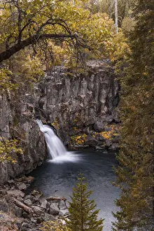 American Waterfalls Prints: Waterfall, McCloud Falls, Upper Fall