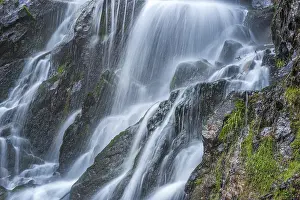 Western Europe Nature Photography Prints: Waterfall on a mountain stream in spring