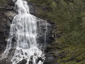Prints of Waterfall Norway River Prints: Norway Waterfall Print
