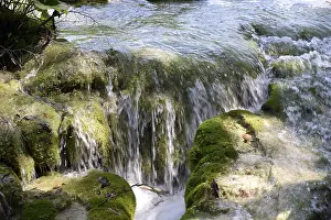 Plitvice Lakes National Park Prints: Waterfall at Plitvice Lakes