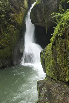 Central America Nature Photography Prints: Waterfall at the source of Rio Savegre