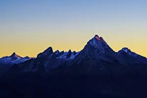 Upper Bavaria Mountain Range Prints: Watzmann in the last evening light
