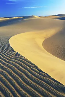 Spanish Desert Landscape Photography Prints: Wave pattern, Maspalomas sandy dunes