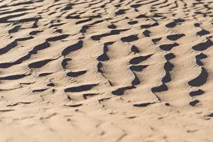 High Angle View Of Dunes Prints: Wave pattern in the sand, Sossusvlei