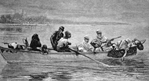 Western Asia Artwork Prints: On the waves of the Bosphorus, Turkey