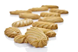 Sweet Pastry Goods Prints: Wavy shortbread biscuits
