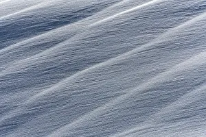 Deserted Austrian Landscape Prints: Wavy snow surface with structures