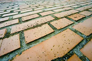Construction Site Photos Prints: Weathered brick front
