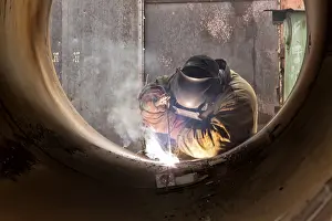 Deserted Factory Plant Prints: Welder at work