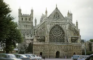 West facade of Exeter Cathedral, Early 1960s Print