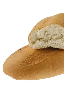 Wheat Bread Prints: Wheat bread isolated on white background