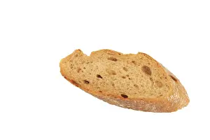 Studio Shot Of Bread Prints: White bread, one slice, isolated