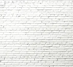 White Background Decoration Prints: White brick wall as background