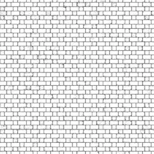 Empty Brick Wall Background Prints: A white brick wall with patterned design