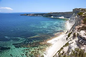 Rocky Coast Scenery Prints: White cliffs at the coast of Malta
