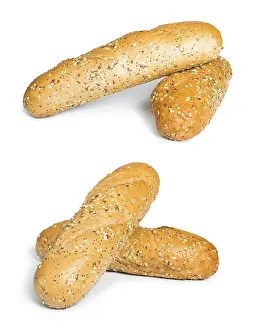 White Bread Prints: White isolated Bread