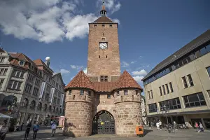 Bavaria German Architecture Prints: White Tower, built around 1250
