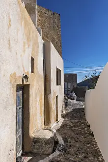 Aegean Sea Views Prints: Whitewashed architecture in Pyrgos
