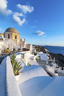 Whitewashed Architecture Prints: Whitewashed architecture at sunset