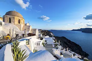 Whitewashed Architecture Prints: Whitewashed architecture at sunset