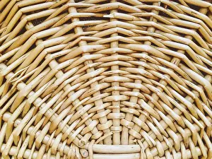 Rustic Background Image Prints: Wicker basket texture as rustic background