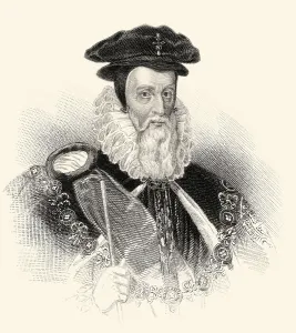 Historic British Politician Prints: William Cecil, 1. Baron Burghley oder Burleigh