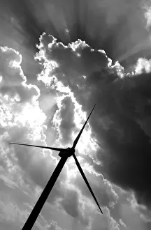 Blue Sky Wind Power Prints: Wind farm