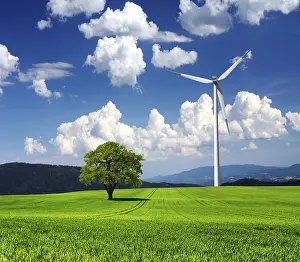 Ecofriendly Electricity Supply Prints: Wind generator