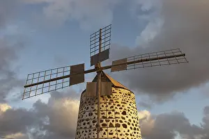 Deserted Windmill Spain Prints: Windmill, restored, frontal from the front