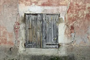 Deserted Home Exterior Prints: Window on an old house