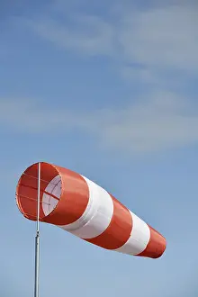 Symbolic Flag Image Prints: Windsack, flag, wind direction sensor, Germany