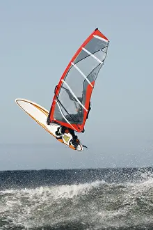 Recreational Activity Prints: Windsurfing - jumping