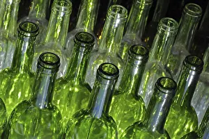 Empty Glass Bottles Prints: Empty wine bottles