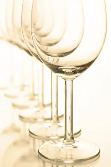 Empty Wine Glasses Prints: Empty wineglasses
