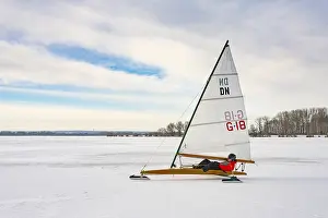 Winter In Lower Saxony Prints: Winter at Dummer See with