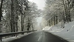 Deserted Winter Scene Prints: Winter in the Eifel