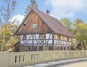Timber Framed House Photography Prints: Wolfegg half-timbered building