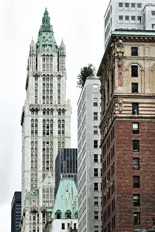 Manhattan Landmark Prints: Woolworth building, skyscraper