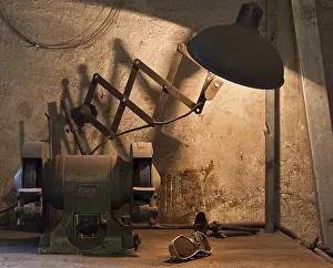 Safety Goggles Image Prints: Work bench in a Forge, Berlin, Germany